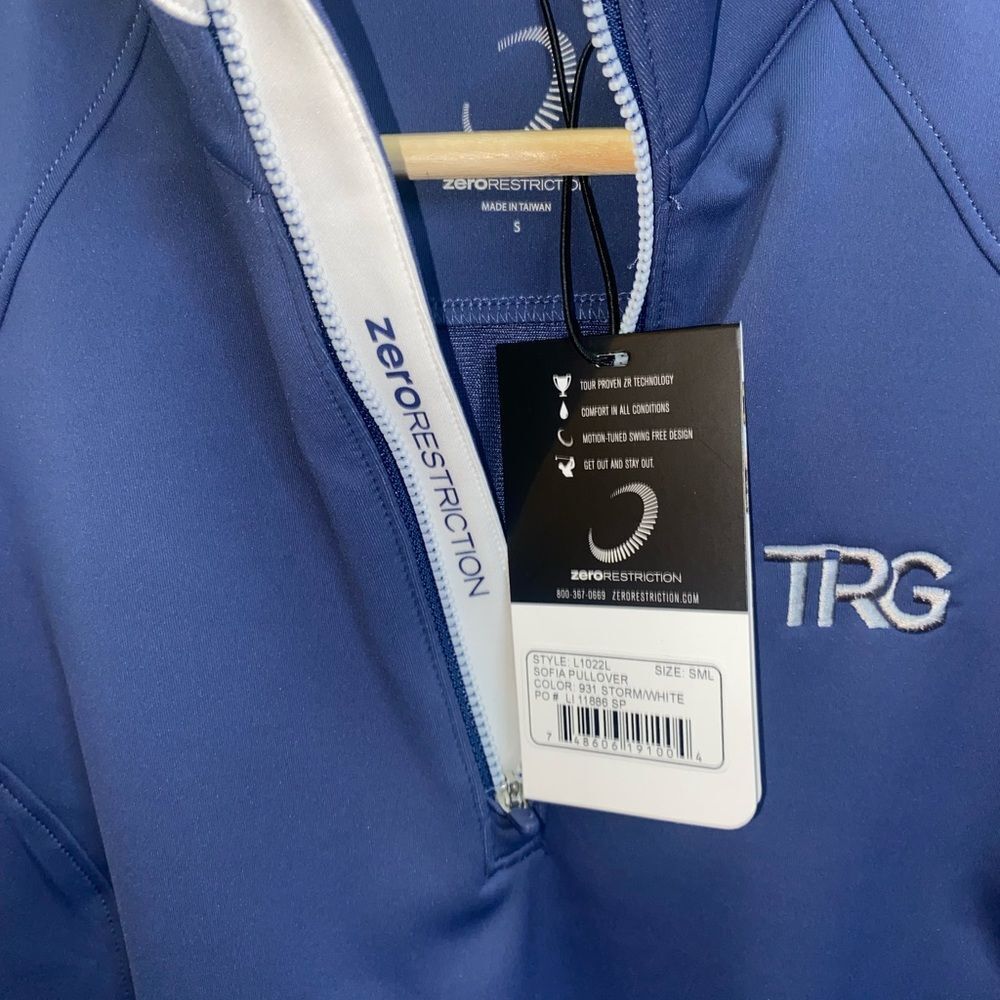 ZERO RESTRICTION Sofia Pullover Golf “TRG” Logo N… - image 6